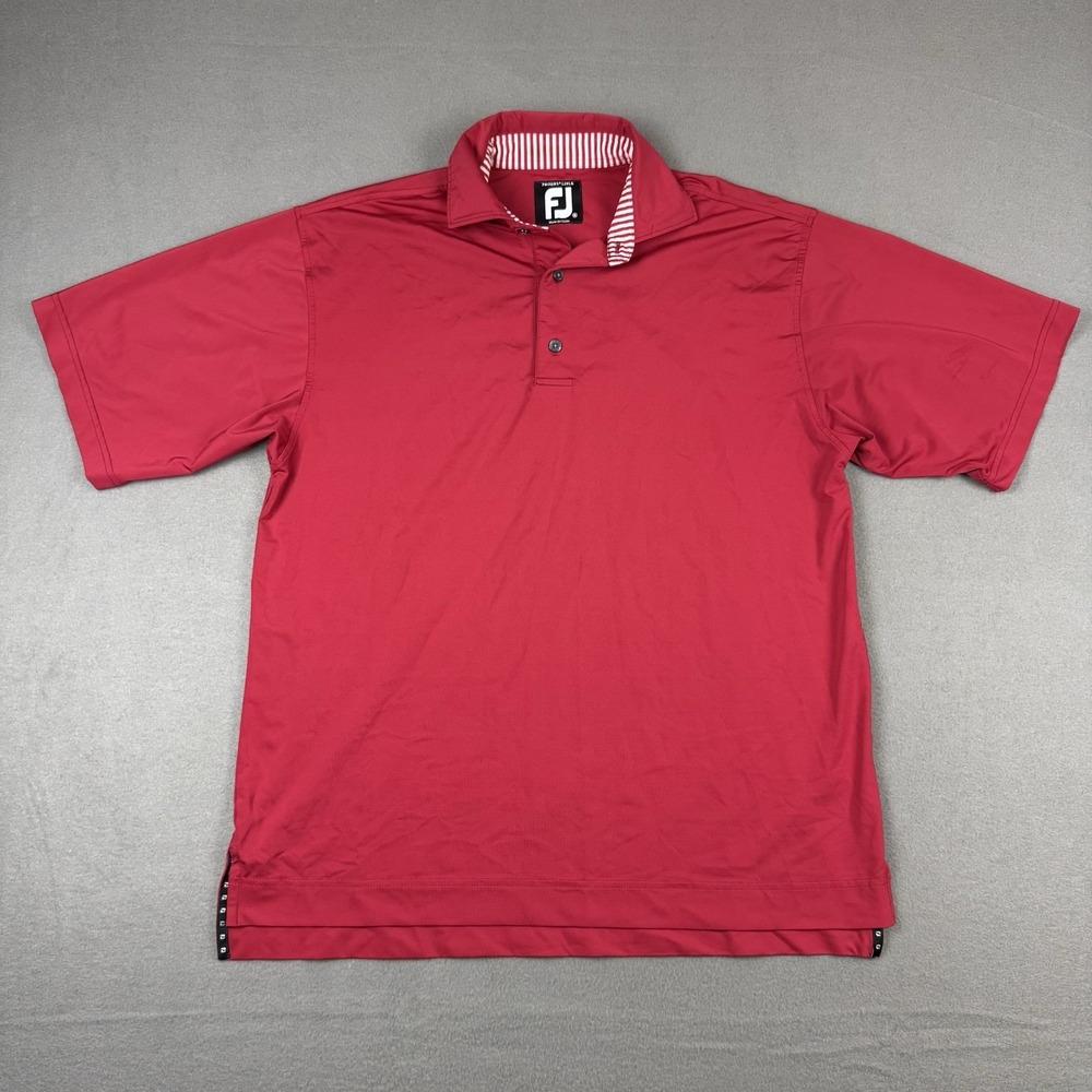 Footjoy FJ Men's ProDry Solid Lisle Stretch Polo Shirt‎ Size Medium